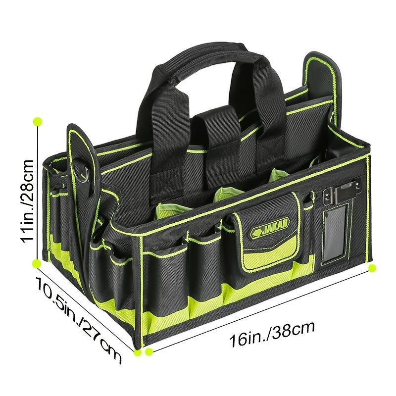 TEMU 40-pocket Tool Carrier, Organizer For Tools, Electrician's Tool Holder, Hvac Tool Carrier, Tool Caddy, Tool Bags Designed For Electricians