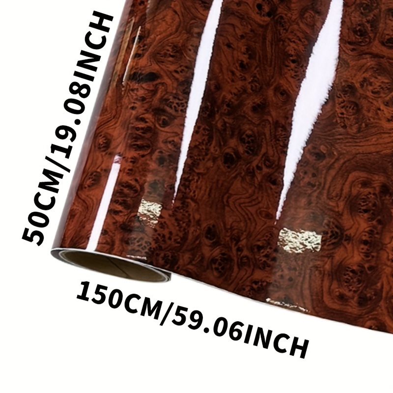 19 69  59 06in wood grain vinyl wrap roll for car interior and exterior decor scratch resistant film with wood texture suitable for door panels dashboard and trim application  
