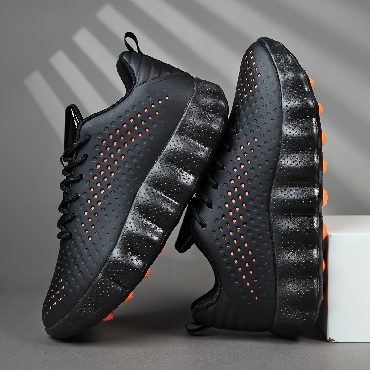 AZBZCZ Men's Low-Top Sneakers Upper & Sole Cushioned Sole - Minimalist Round Toe Lace-Up Casual Shoes Suitable for Outdoor, Gym, Daily Wear, - Comfortable Athletic Footwear for Urban Style and -Terrain Use