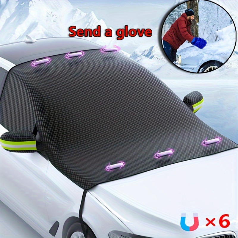 

Oxford Fabric Car Windshield Cover With Magnets - 101.57" X 44.8" | Weather-resistant, | Snow, Rain & Dust Protection