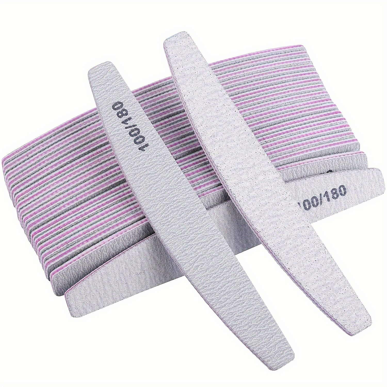 

10pcs Professional Nail File & Buffer Set - Dual Grit Boards For Smooth - Salon-quality Manicure Tools For Acrylic Nails & Nail Art Enthusiasts