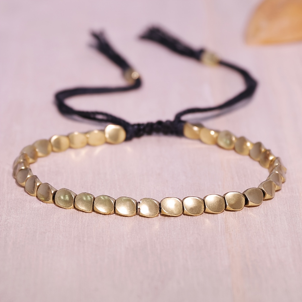 Boho Adjustable Tibetan Copper Bracelet for Men