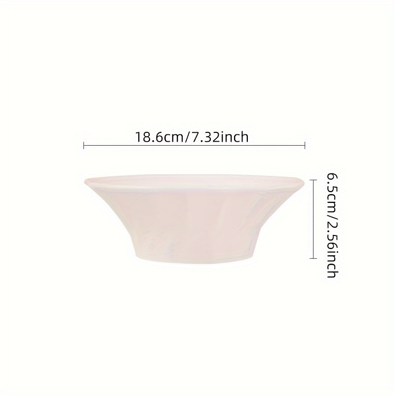 Ceramic Pasta Bowls Set Of 4 Large Capacity Salad Dessert Bowls Microwave Safe Round Bowls