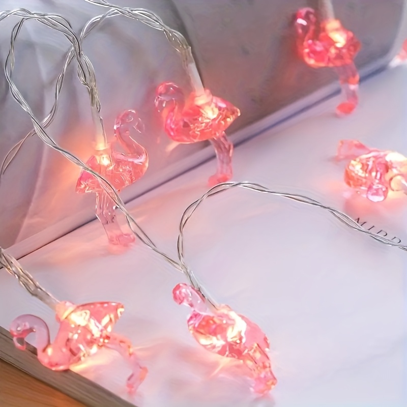 Flamingo Led String Lights, Battery-free Christmas
