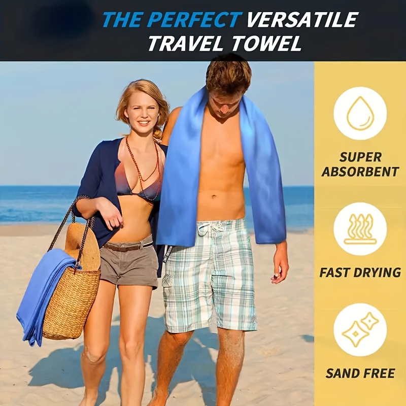 Asciugamano Microfibra Fit-Flip - Ultra Assorbente E Compatto Per Sport, Viaggi E Spiaggia