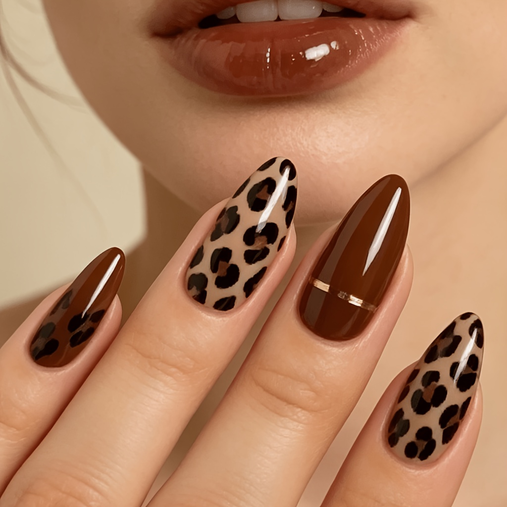 TEMU Red, Glossy, Long, Almond-shaped, 24pcs, False Nails, Press-on Nail Patches, Gothic Nails, Nail Art, Nail Set, Women's Nails, Cute Nails, Nails,