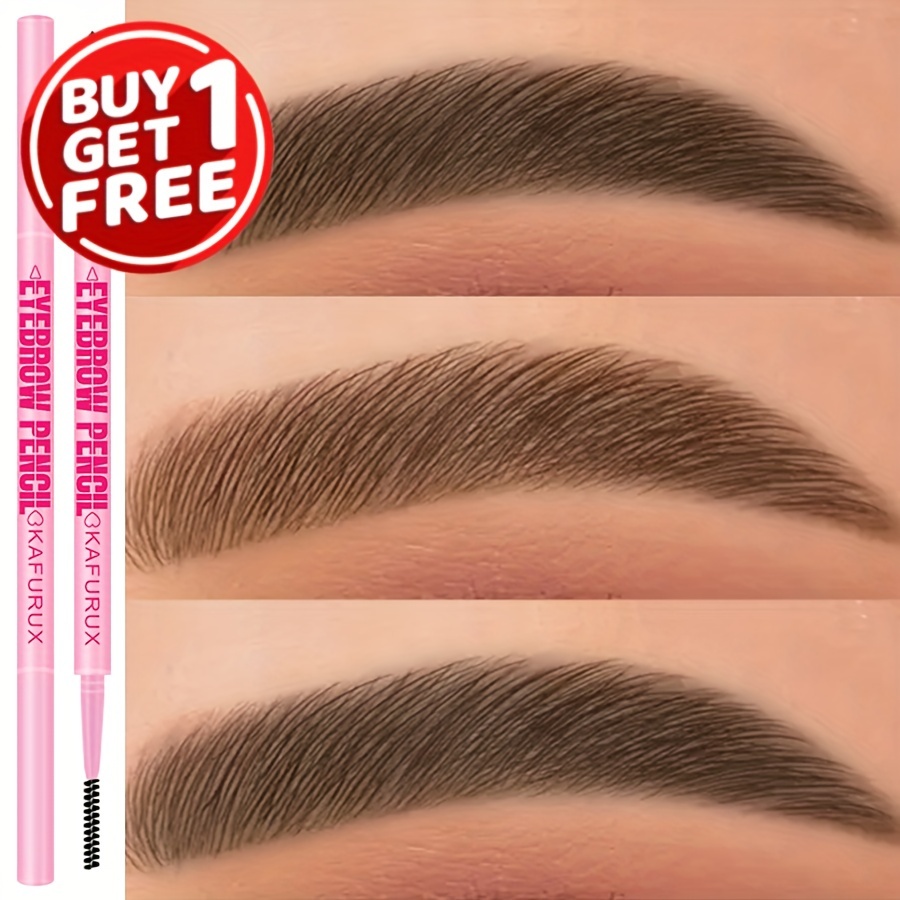 buy 1 get 1 free eyebrow pencil waterproof sweatproof long lasting makeup in   tones black easy application for   types