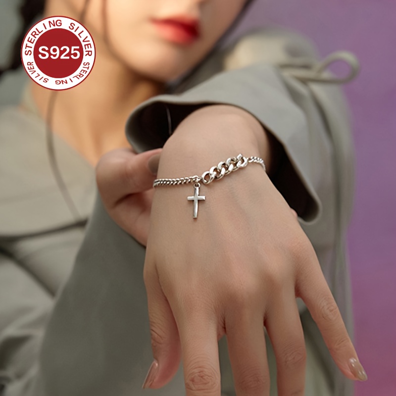 925 Low Allergy Retro Bracelet for Couples