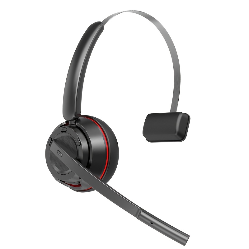 Trucker Headset, Trucker Bluetooth Headset with Noise Cancelling Microphone & Mute Button, Bluetooth Headsets V5.3 Multipoint for Work From Home/Cell Phone/ Computer/ Zoom/ Teams/ Truck Driver