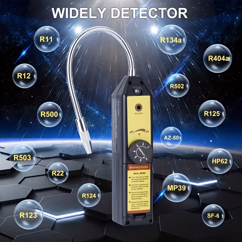 newly developed refrigerant fluoride leak detection instrument with indicator light halogen gas leak detection instrument suitable for halogen r134a r410a r22a air conditioning warm air ac Product details 0