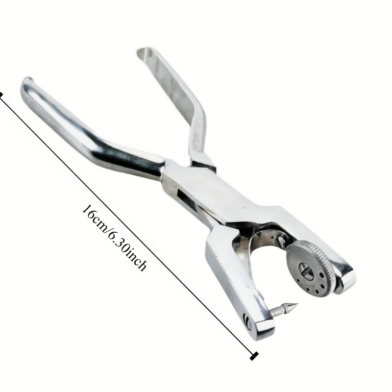 Heavy-Duty Stainless Steel Rotary Leather Punch Tool Adjustable Hole  Sizes Leather Fabric, Smooth Spring Act