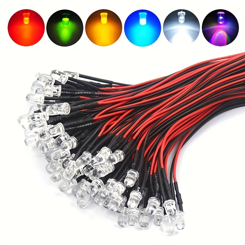 5mm Round RGB LED 4Pin Through Hole Water Clear (Common Cathode)