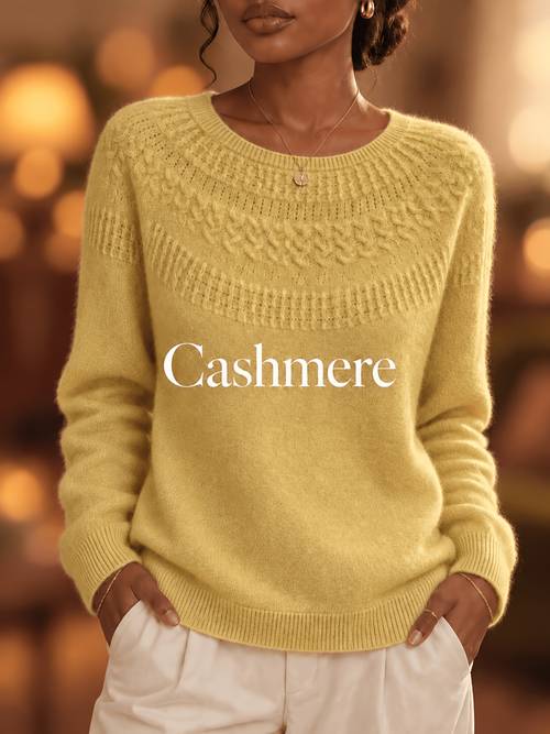 item picture womens round neck jacquard sweater long sleeve pullover loose fitting for casual wear office layering and autumn winter outfits in multiple colors