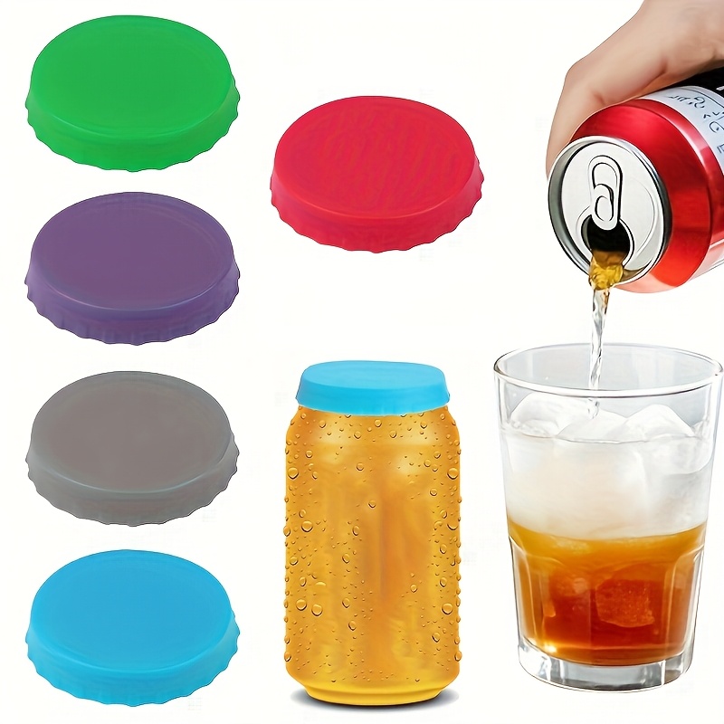   in silicone per lattine da 5 pezzi,   riutilizzabile per lattine di birra,   per birra standard,  , soda, lattine di soda,   per lattine di soda
