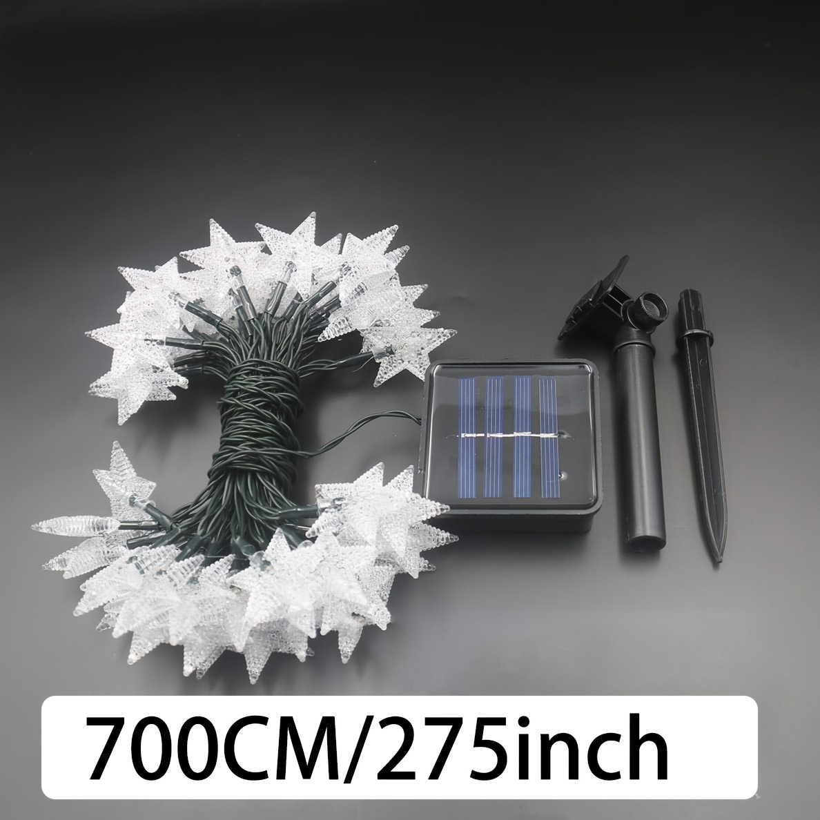 TEMU String Lights Outdoor Fairy Light /100l 8 Mode Solar Garden Light For Christmas Halloween, Wedding, Party, Patio, Christmas Tree Decoration (