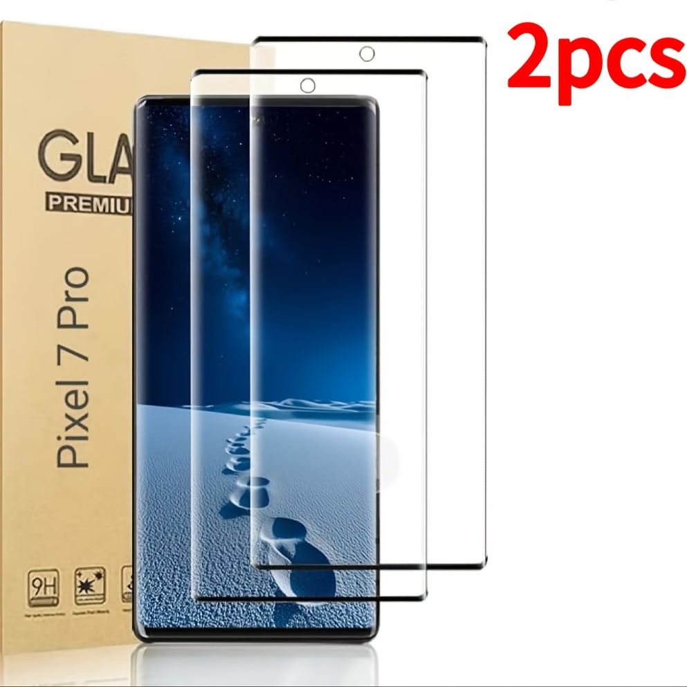 

2-pack Pixel 6/7 Pro Tempered Glass Screen Protector, Full Coverage , Glossy , Anti-fingerprint, Shockproof, Ultra-