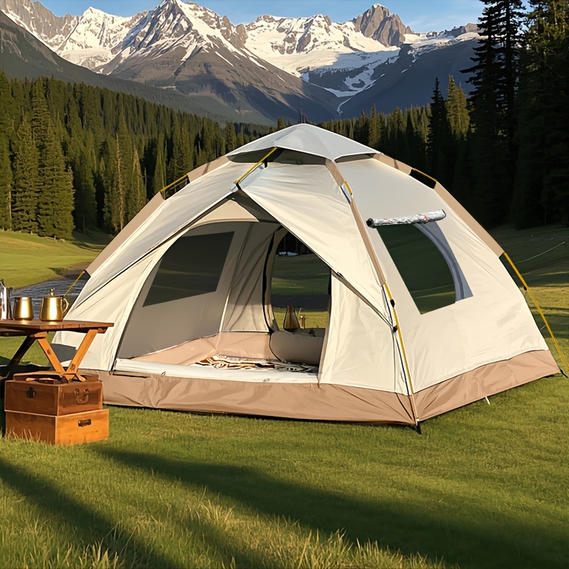 automatic   up camping tent windproof and sun resistant suitable for park camping trips outdoor hiking     vacations portable foldable design   gift