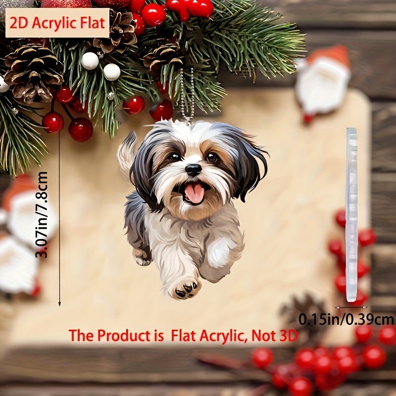 

Shih Tzu Dog Pendant - Hanging For Christmas, Halloween, Decor - , No Needed