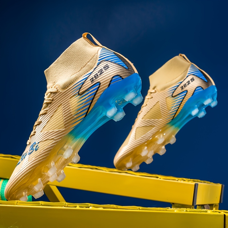 Zapatillas de fútbol de alto diseño y tacos altos, adecuadas para cualquier edad. Diseñadas específicamente para entrenamiento, con suela antideslizante y resistente al desgaste - Imagen 3