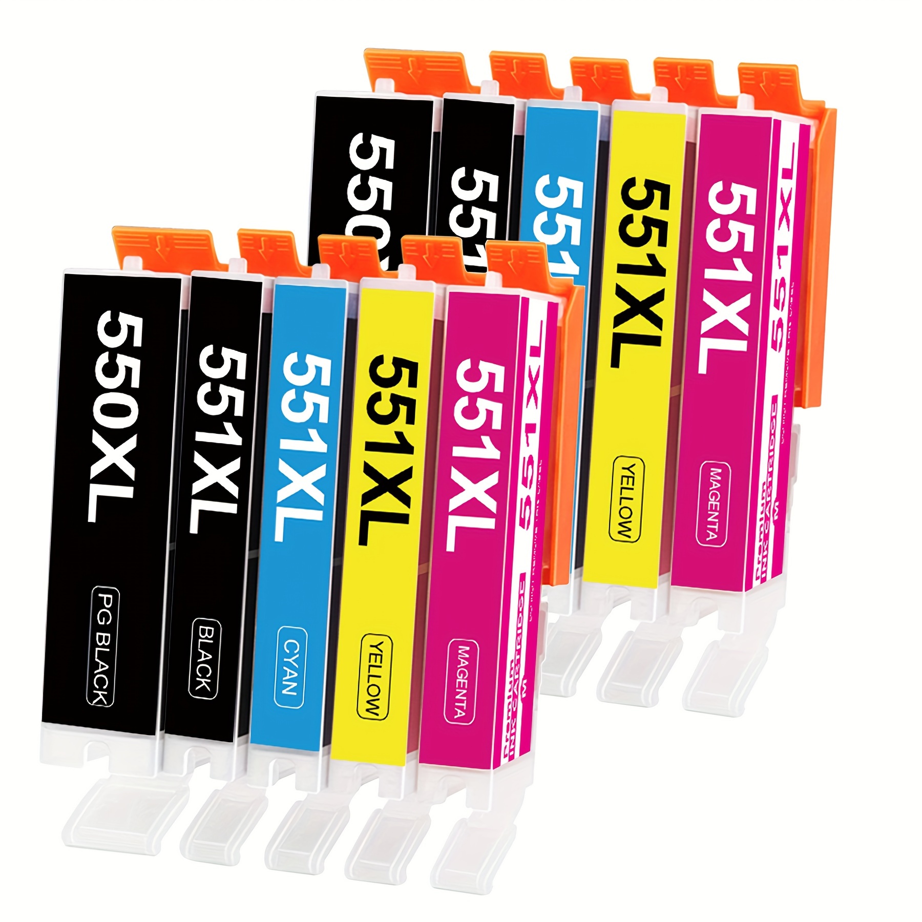 Image of 550xl 551xl Printer Cartridges Compatible For Pgi-550 Cli-551 Xl Cartridges With Ip7250 Ip8750 Mx925 Mg5650 Ix6850 Mx725 Mg5550 Mg6350 Mg6450 Mx920 (1-20er-pack)