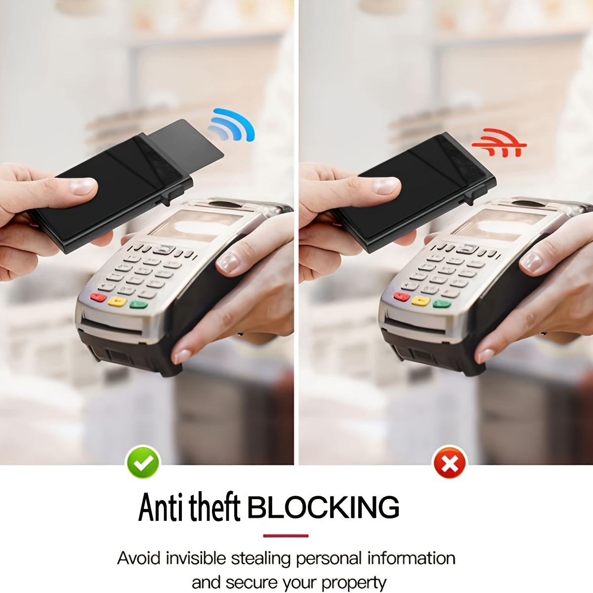 Rfid Blocking Card Holder Aluminum Alloy Automatic Pop Credit Card Holder  Minimalist Wallet Money Clip, Shop Latest Trends