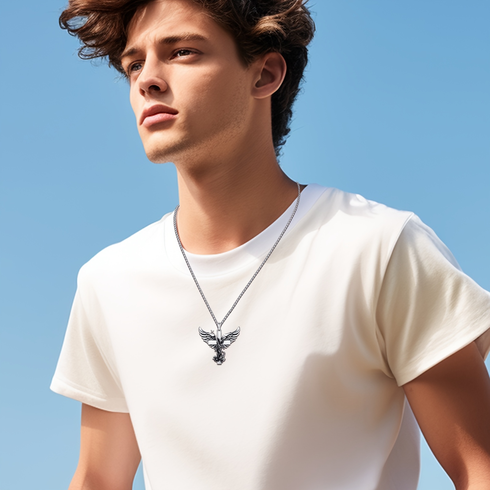 Stylish St Michael Necklace