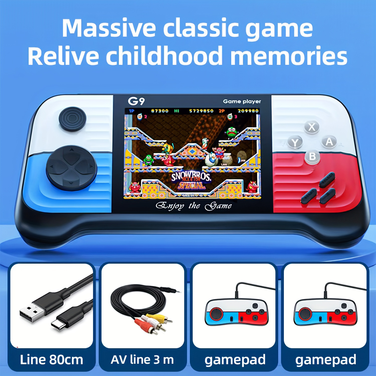 G9 Portable Kosher Handheld Gaming Console 5pcs Set | eBay