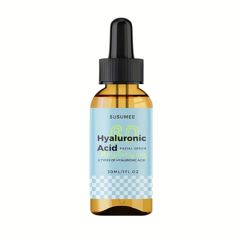8d Hyaluronic Acid Facial Serum - Hydrating And Moisturizing, Alcohol Free, For Men And Women, 30ml/1fl.oz