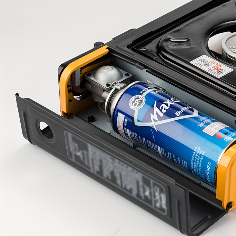 موقد البوتان المحمول، موقد تخييم مع زر بدء التشغيل، يشمل تحكم دقيق في درجة الحرارة ولممارسة التخييم والتيلجيتنج والمزيد (بدون   غاز) تفاصيل المنتج 1