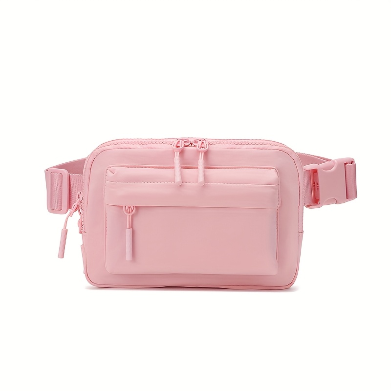 TEMU Women's Waist Pack - Small Large-capacity Bag With 3 Zippered Compartments, Small Belt Bag, Crossbody Bag For Men And Women, Travel, Sports,