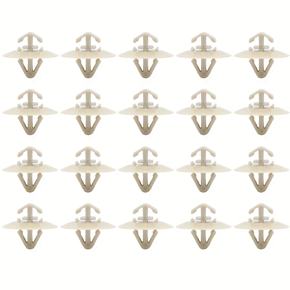 Image of 20pcs Car Side Body Moulding Lower Rivets, Door Card Trim Clips For Renault Trafic (x83) 2001-2014 Fc/kc Fw/kw Master 1998-2019 For Interstar - Plastic Material