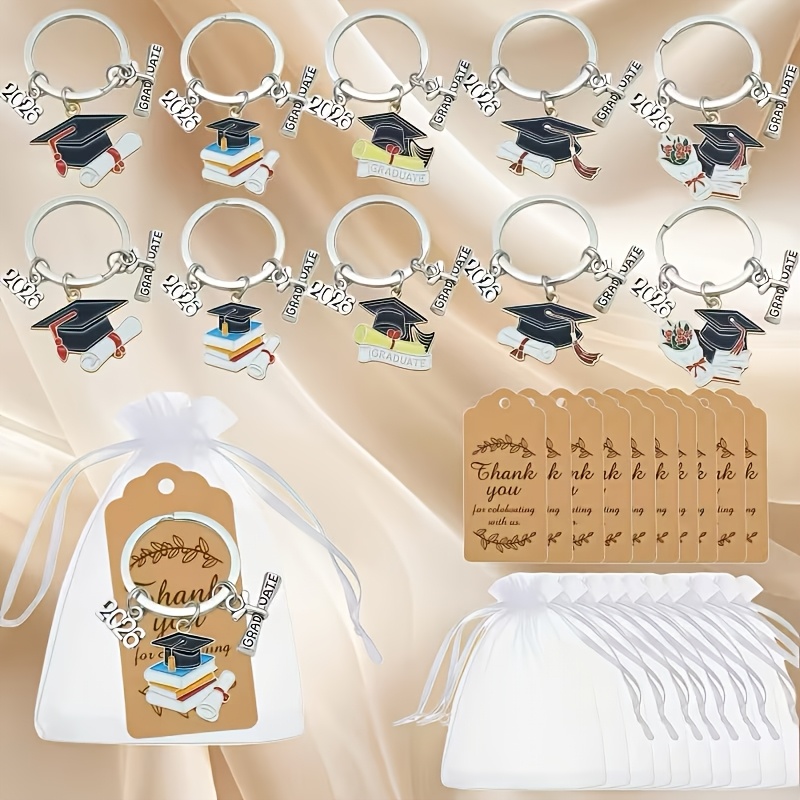 graduation keychains sold on Temu Australia