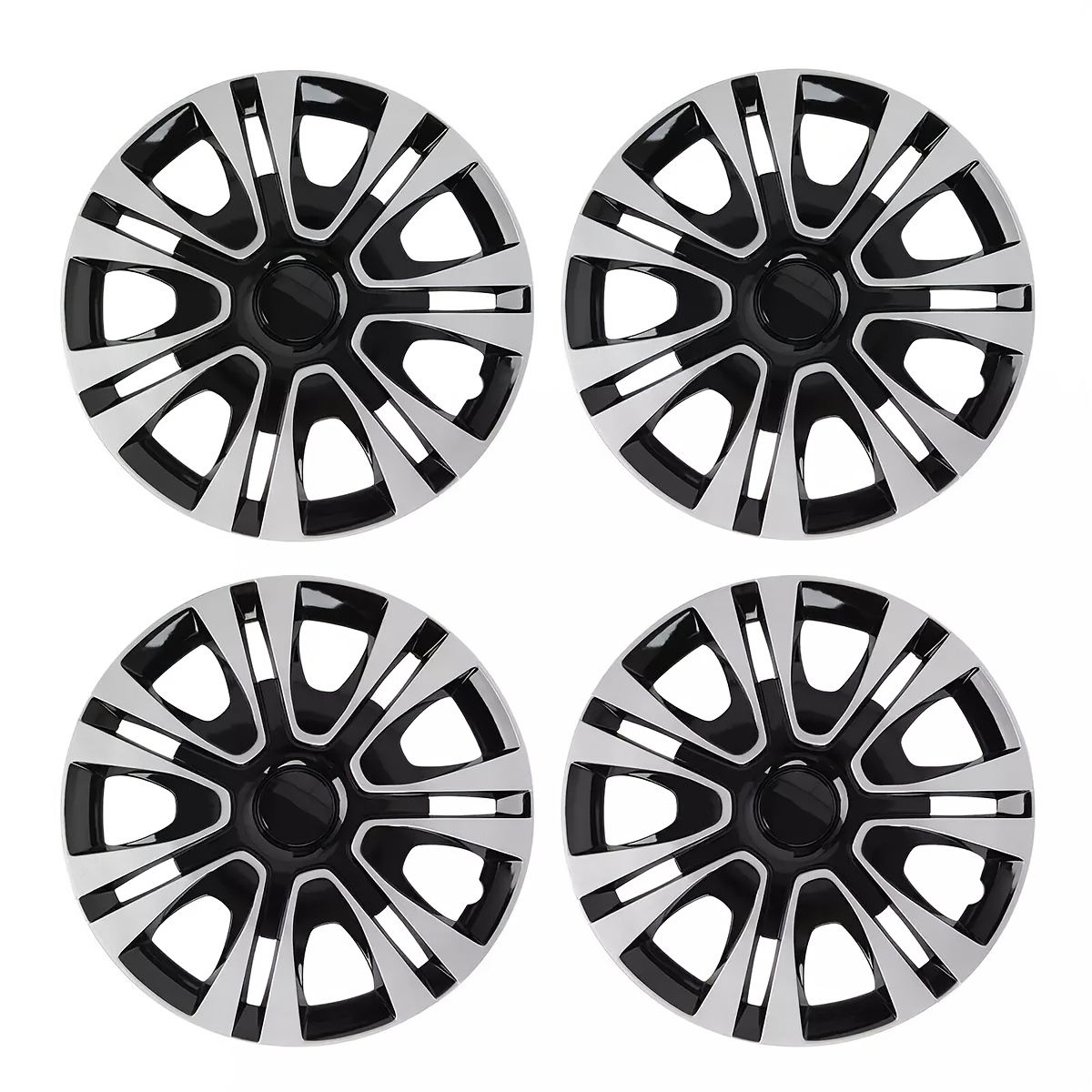TEMU 15 Inch Hubcaps -universal Wheel Cover-- Rim Covers For Auto Tire Replacement - Exterior Wheel Covers With Durable Construction--pack Of 4--for R15tire & Rim For , Models