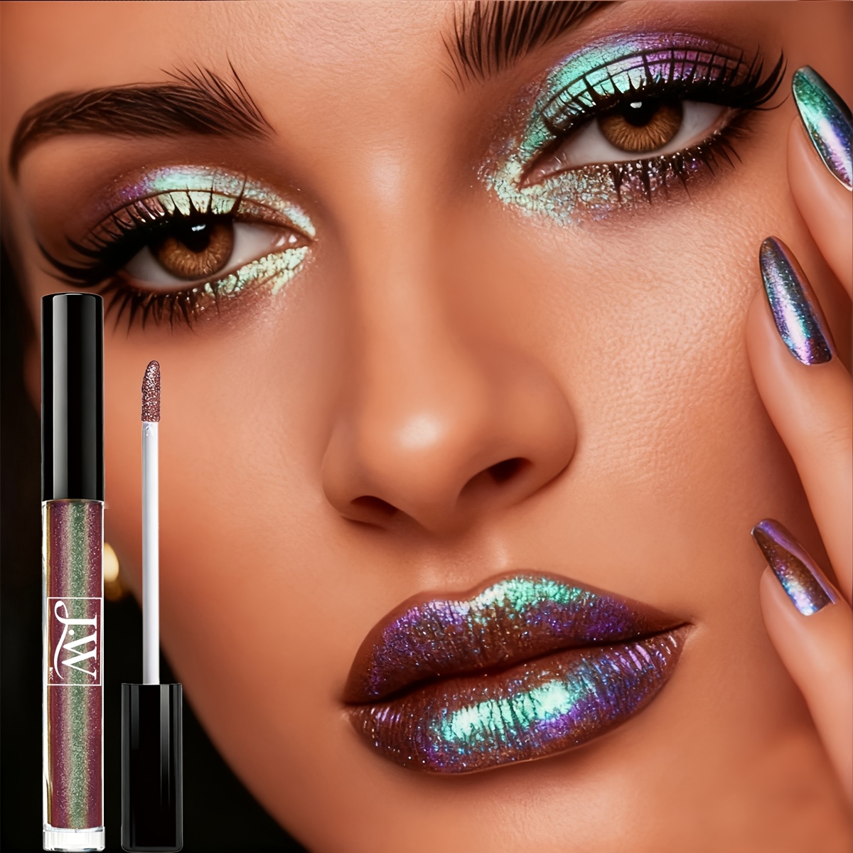 Holographic Chameleon Multifunctional Liquid Eyeshadow Lip Glaze