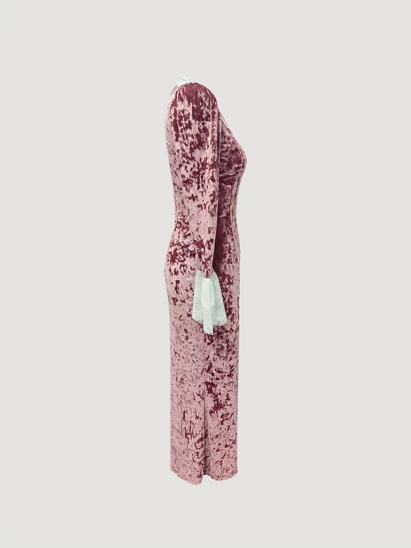 a urban romantic long dress velvet lace princess - Temu Mauritius