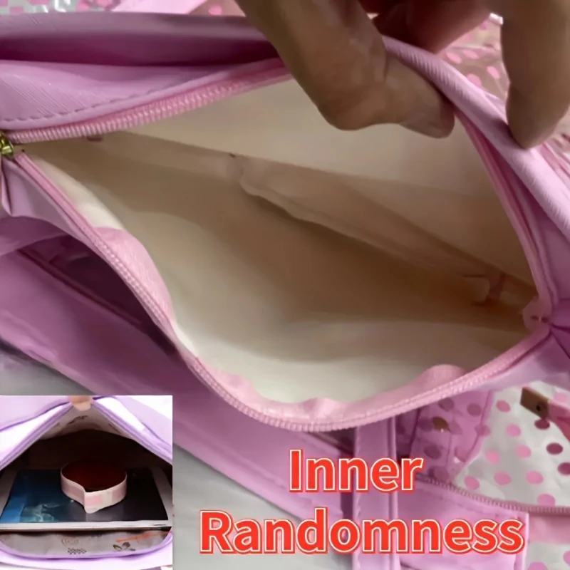 2 piece transparent pvc transparent beach bag clear shoulder bag with inner pocket dot pattern handbag white details 4