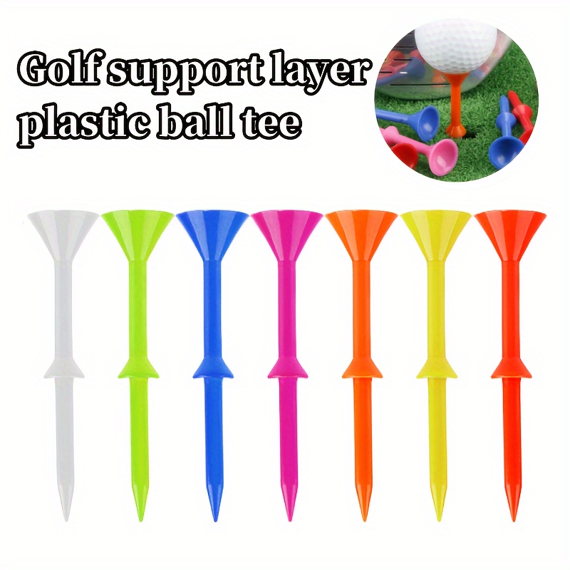 

20pcs Cup Shape Golf Tees, Professional Plastic Golf Tees, Assorted Varieties