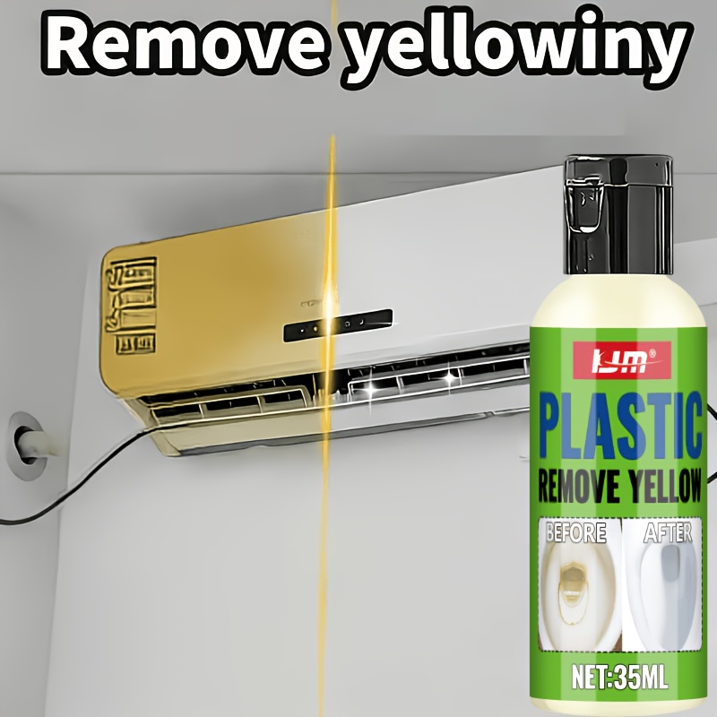 plastic yellow discoloration remover air conditioner yellowing removal and renewal agent panel yellowing whitening solution lampshade and housing oxidation reducing agent suitable for toilet seat covers plastic appliance casings