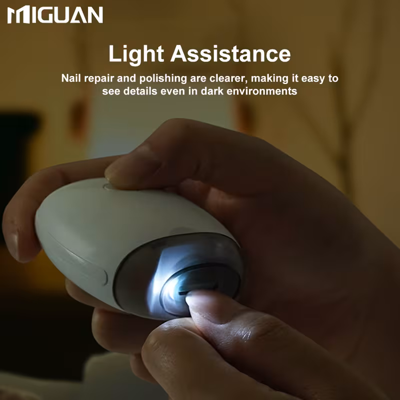 usb rechargeable electric portable no shaking no damage to nails ideal for use battery powered no display plastic for nail care Product details 2