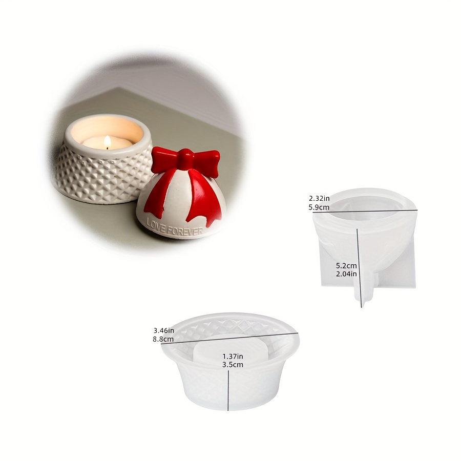 E-shop Harzform, Schleife, Glocke, Aufbewahrungsbox, Ornamentform, Heimdekoration, Tisch, Kerzenhalter, Tropfkleber, Gips, Silikonform