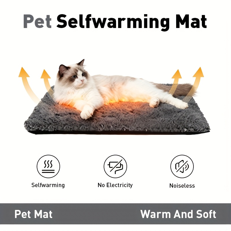 self warming cat bed extra warm self heating pad for   anti slip thermal pet mat indoor with removable washable cover not electric Product details 2
