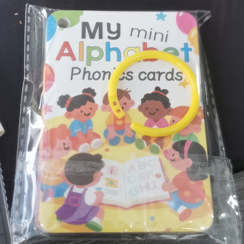 Image of 26pcs Letters, 26 Alphabet Flash Cards For Children, Phonics Flash Cards, English 26 Alphabet Phonetic Pocket Cards, Learning English Single Character Cards Educational Toys, Easter, Christmas Gift