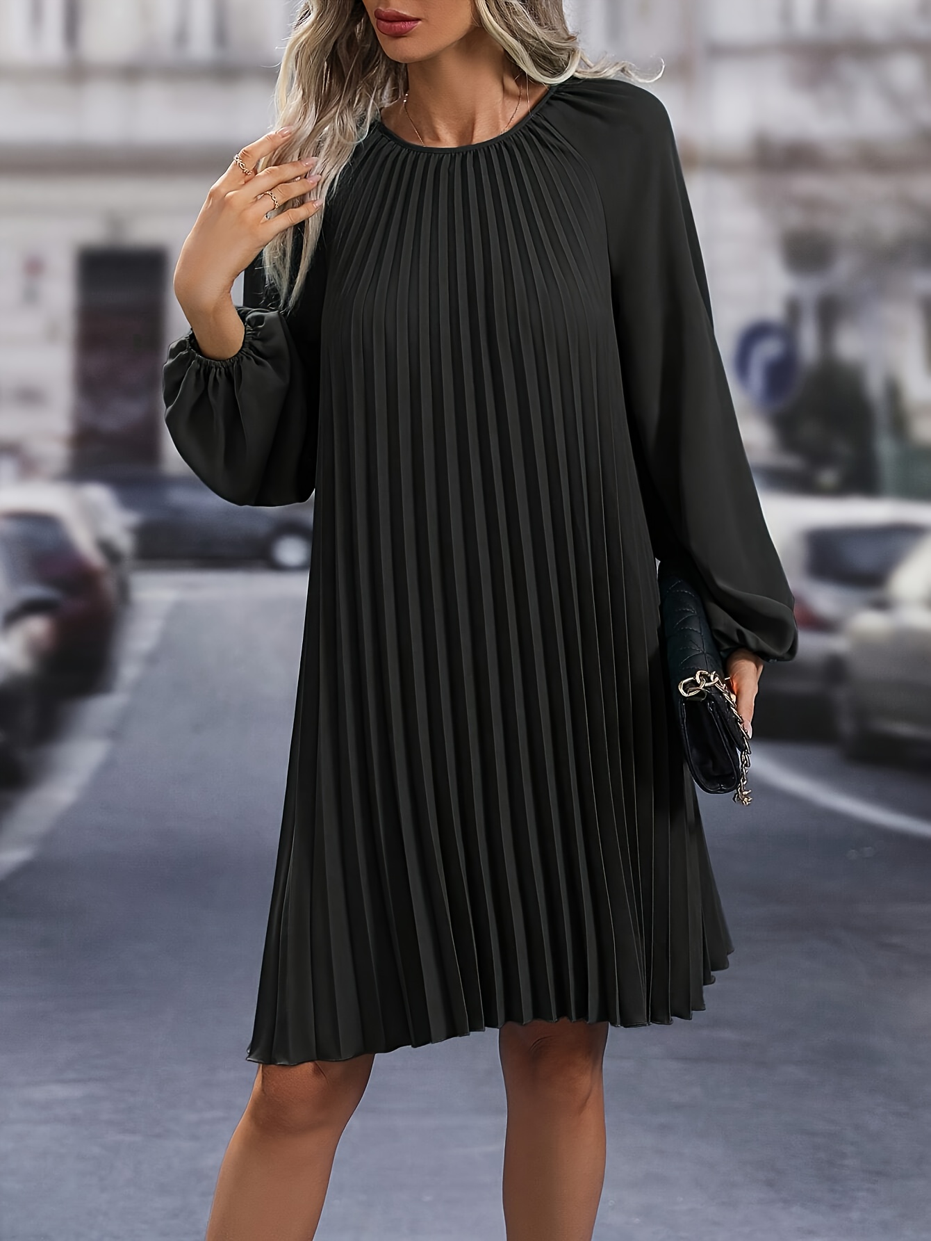 loose fit black dress ONLY Women's Loose Fit Black Dress main image 1