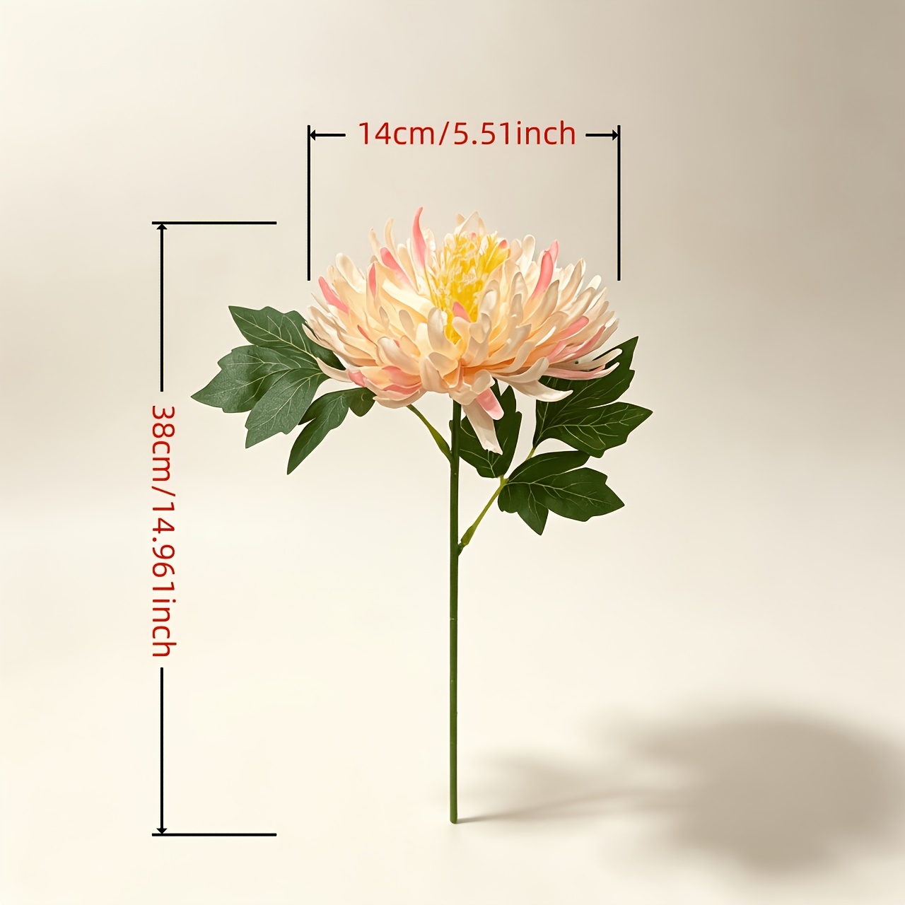 TEMU 6 di Artificiale Rametti di Fiori Decorativi, Crisantemi Finti Realistici, Ornamento per Composizione da Scrivania per la Casa, Artistici con