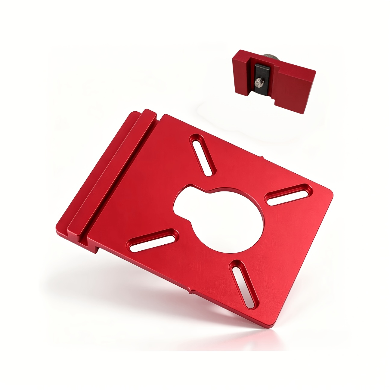 TEMU With Stop Limiter, Straight Slot Milling Aluminum Alloy Auxiliary Bracket, Compatible With Most Trim Routers
