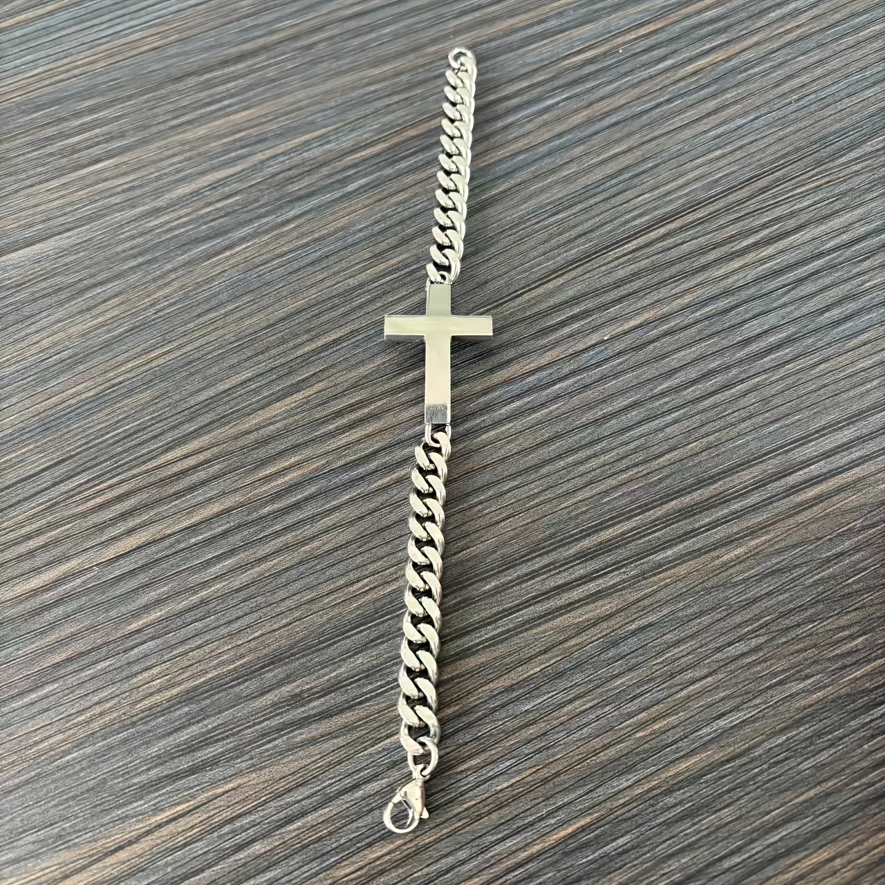 Fashion Stainless Steel Playing Card Cross Stitching Bracelet