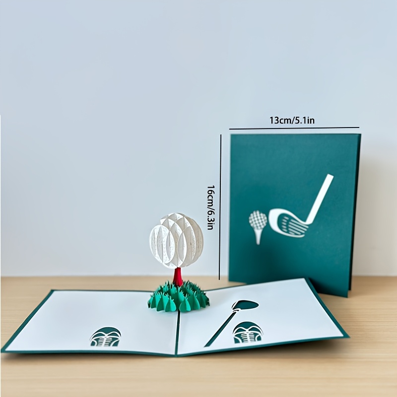 Golf 3d Greeting Card