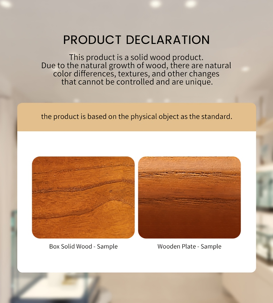 Oirlv Premium Leather/Microfiber Watch Display Stand Solid Wood Watch Counter Window Watch Display Watch Display Props, Suitable for Desktop Counter Watch Display, Is Also The Best Choice for Gifts