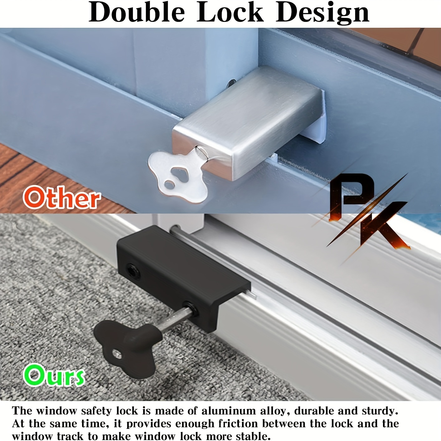 Sliding Window Locks Gatehouse Gray Die-cast Sliding Window Sash
