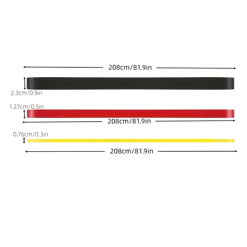 3pcs Set - Yellow + Red + Black Pull-Up Assist Bands